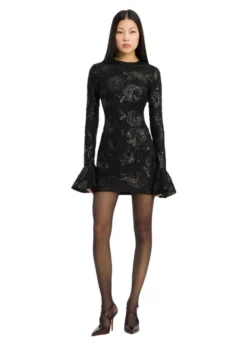 Rotate SEQUINS LS MINI DRESS