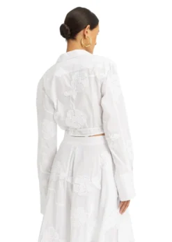 Rotate WRAP COTTON SHIRT