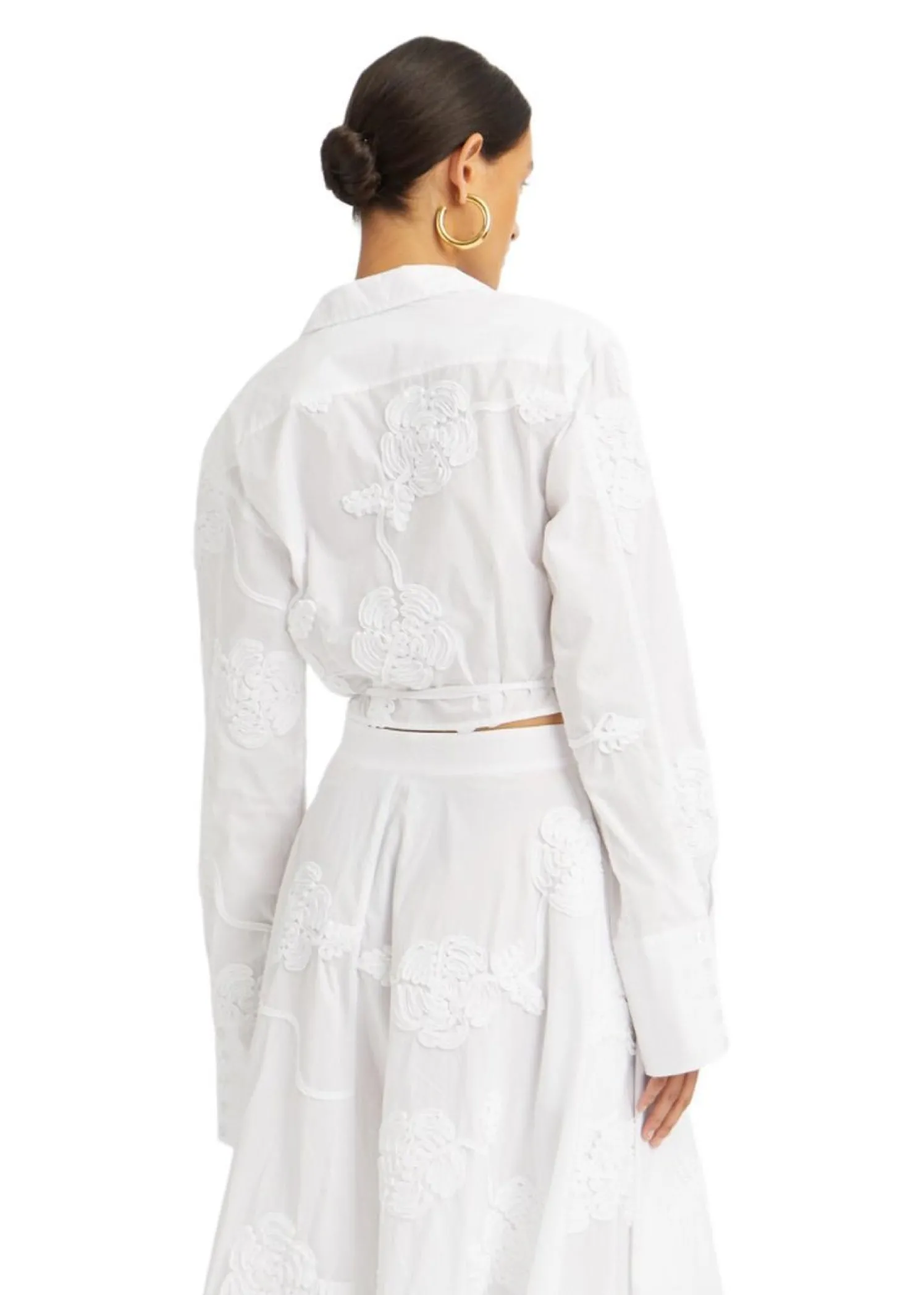 Rotate WRAP COTTON SHIRT