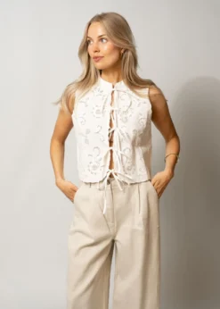 ROUGE EDIT ROUAMELINE CHINA COLLAR TOP