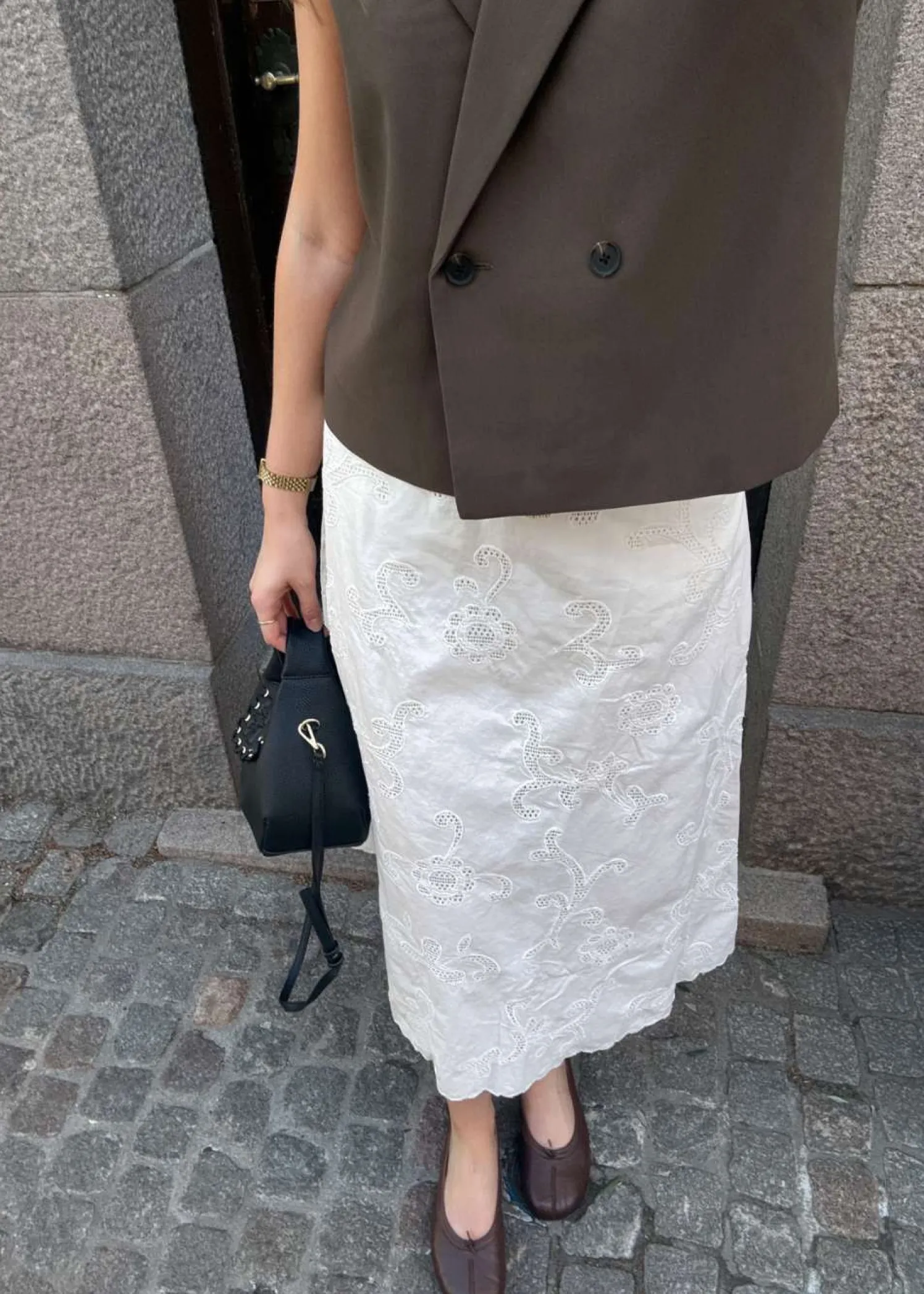 ROUGE EDIT ROUAMELINE HW ANKLE SKIRT/1