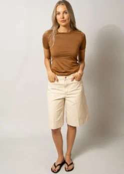 ROUGE EDIT ROUHARPER RW W/F DENIM SHORTS/PF