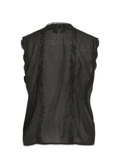 ROUGE EDIT ROUIVY S/L TIE NECK TOP