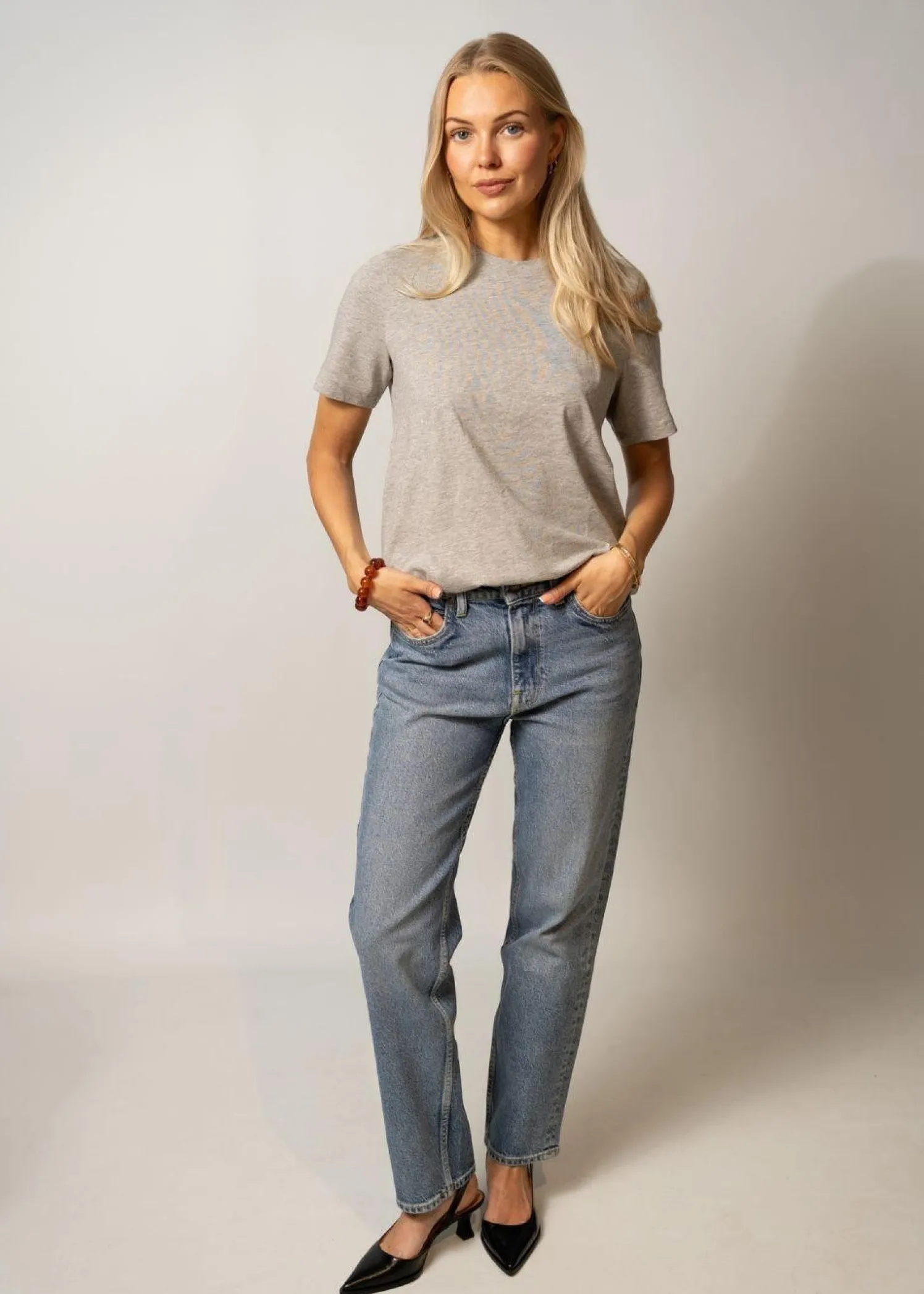 ROUGE EDIT ROUPIMA SS EMB. O-NECK TEE