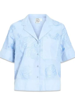 ROUGE EDIT ROUZOELLA 3/4 RESORT COLLAR SHIRT