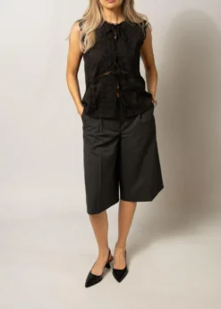 ROUGE EDIT TAILORED BERMUDA SHORTS