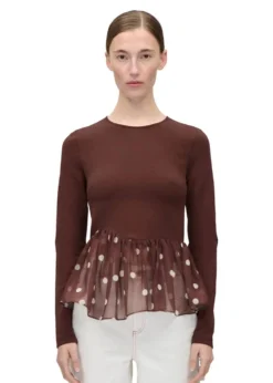 Stine Goya Asymmetrical Draped Top