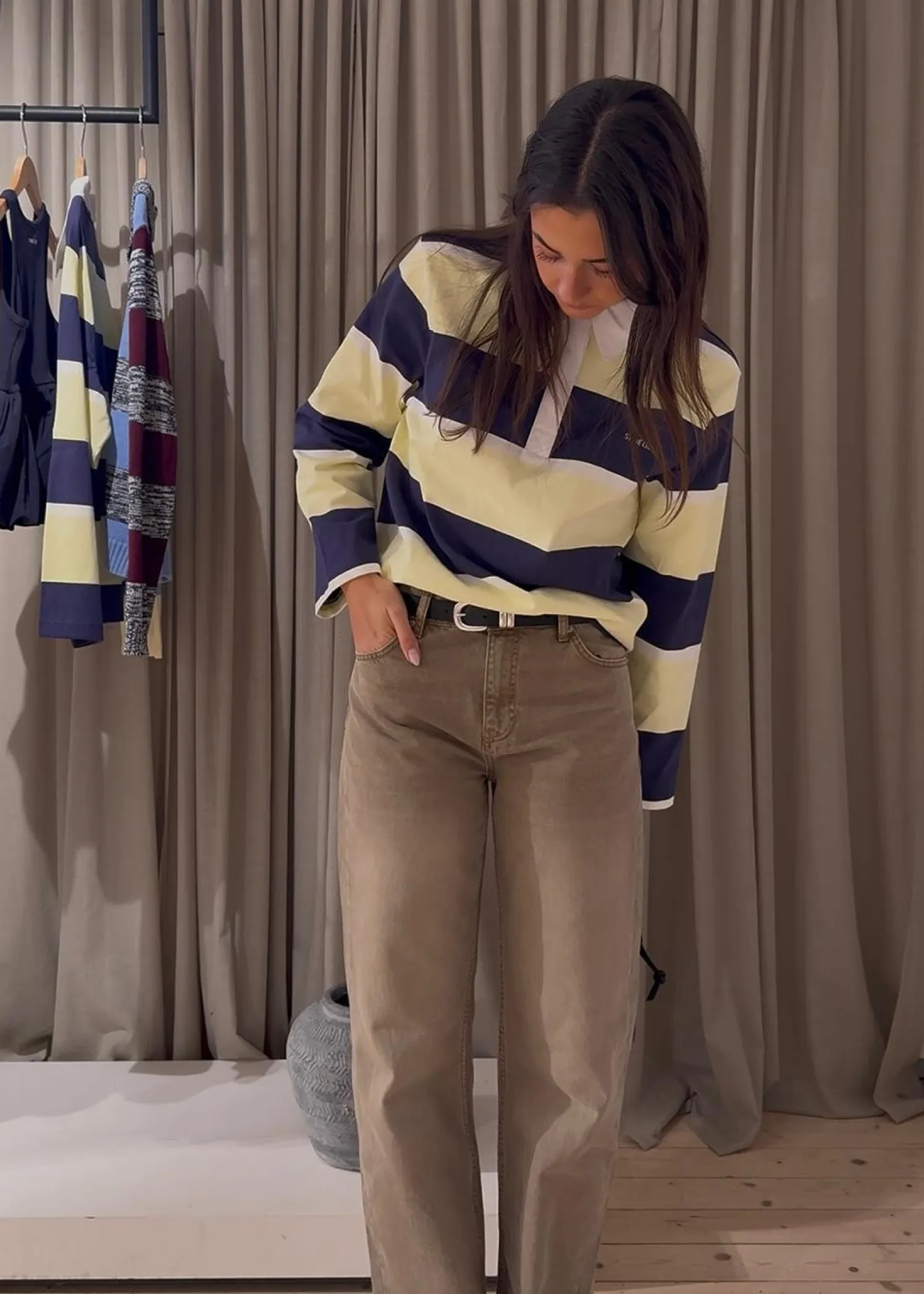 Stine Goya Polo Long Sleeve Top