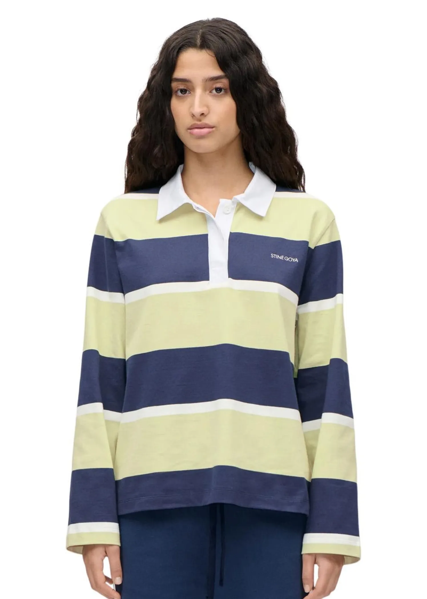 Stine Goya Polo Long Sleeve Top