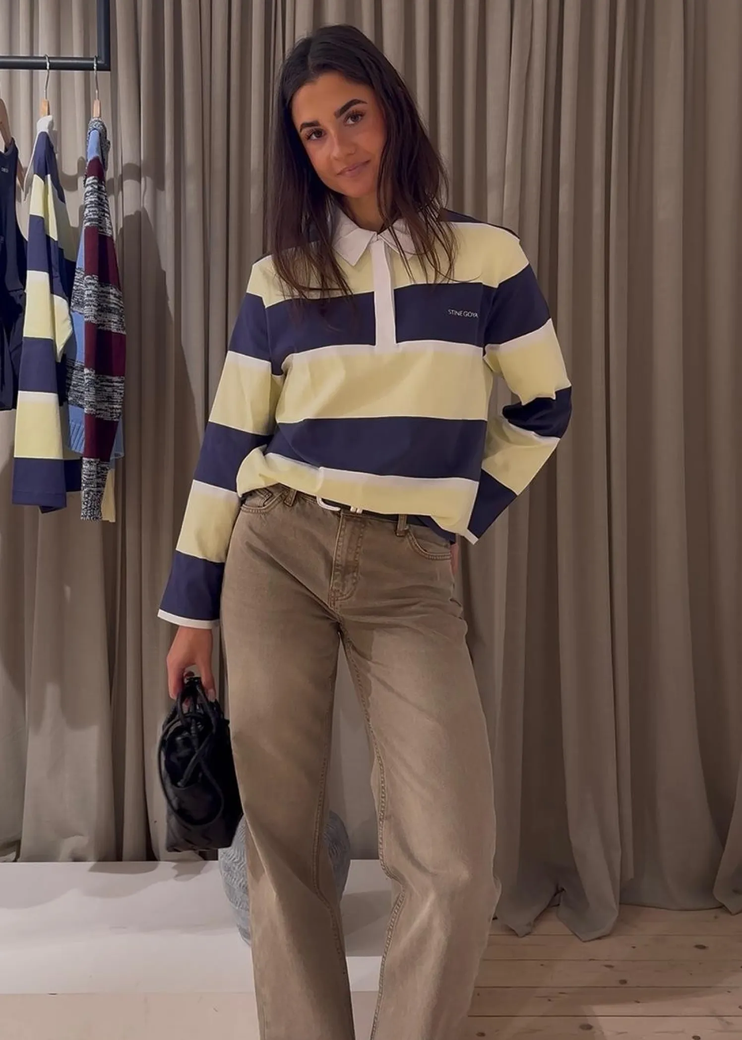Stine Goya Polo Long Sleeve Top