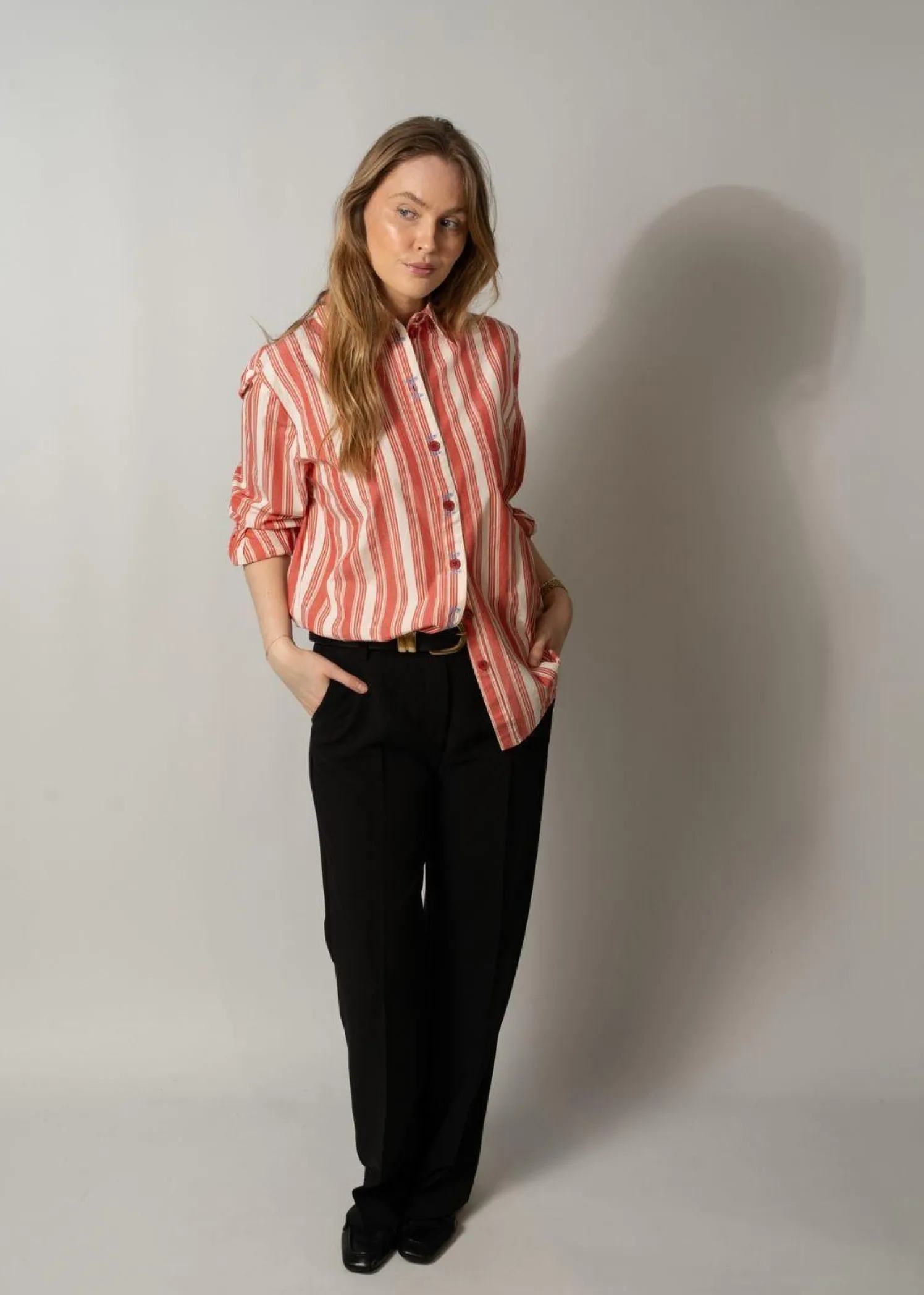 Stine Goya 2487 Striped Embroidered Cotton