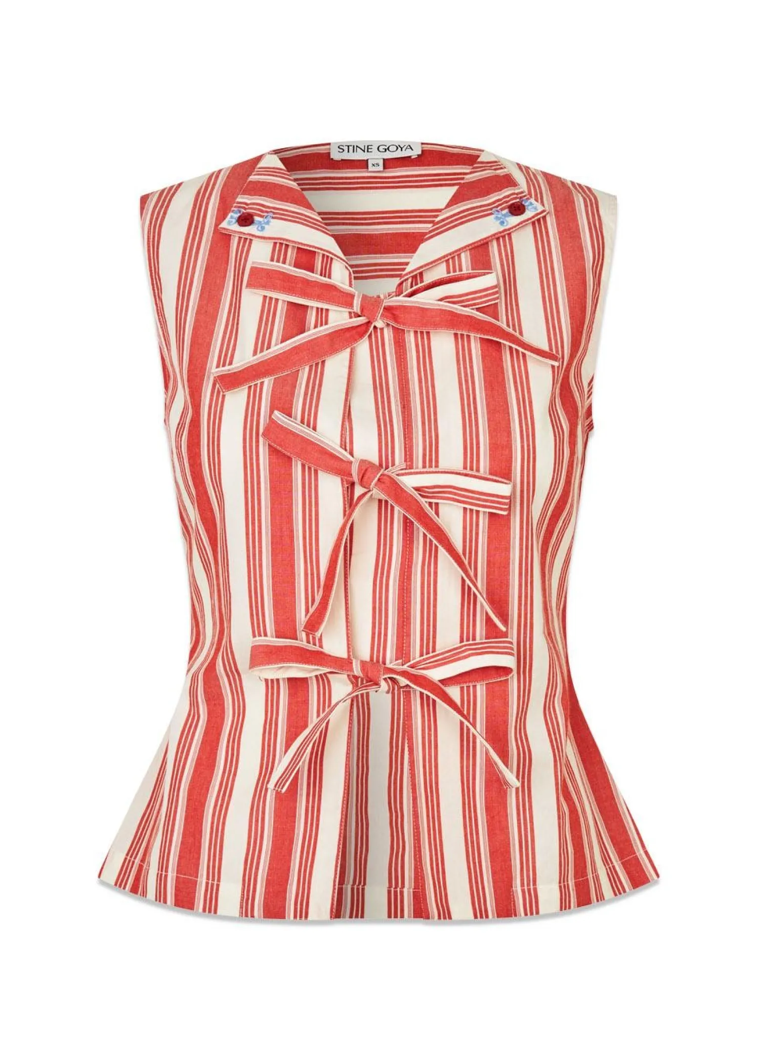 Stine Goya 2487 Striped Embroidered Cotton