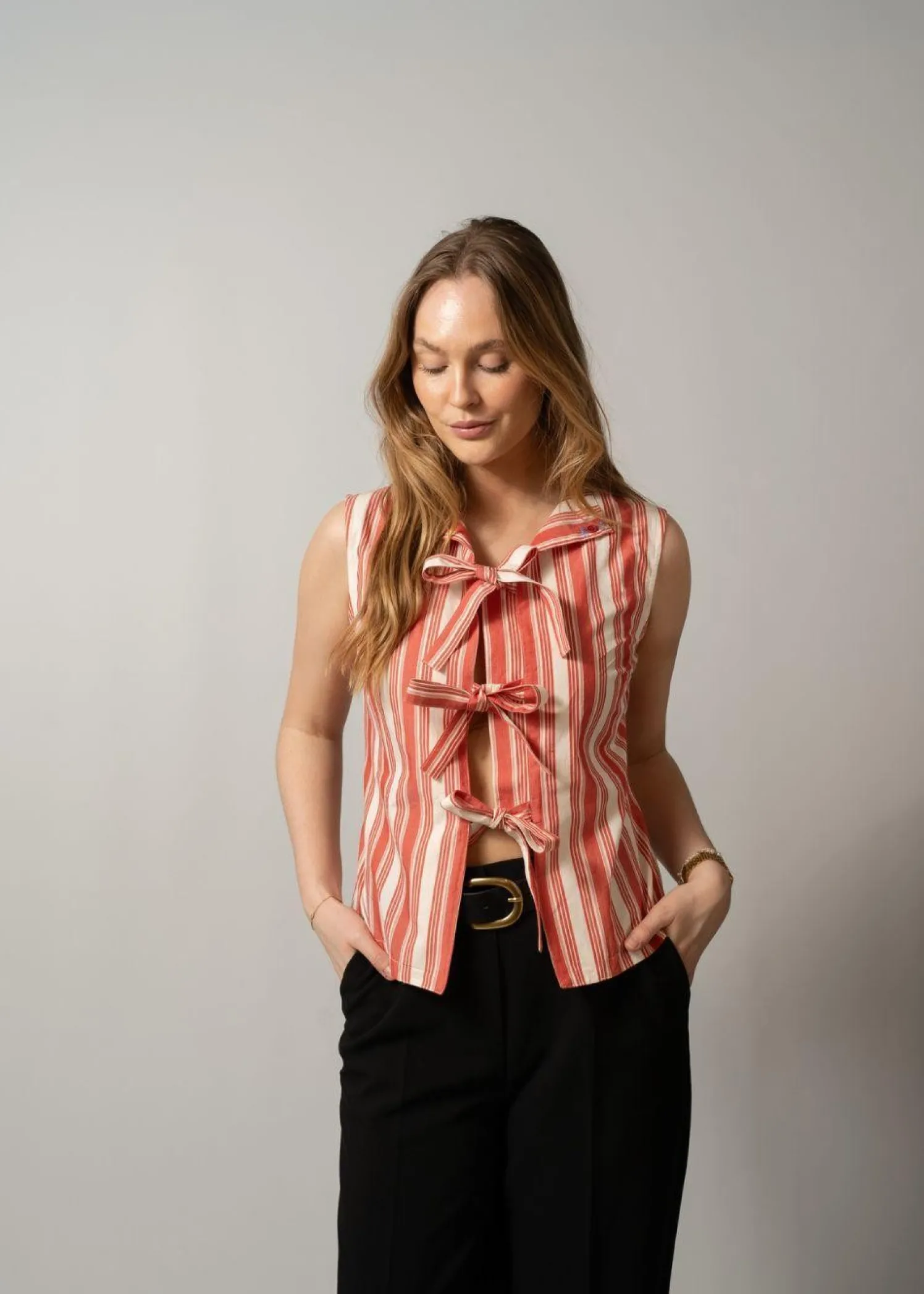 Stine Goya 2487 Striped Embroidered Cotton