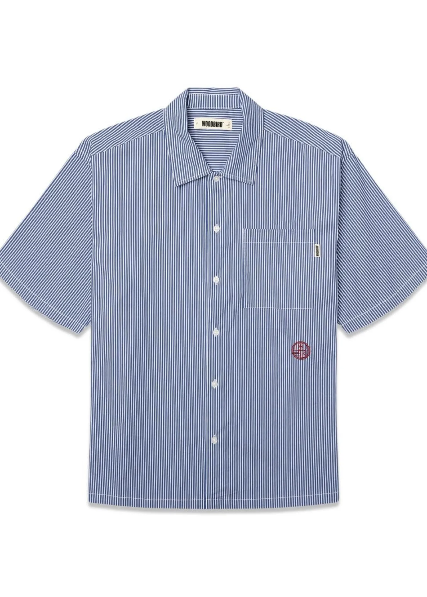 Woodbird Wang Stripe EMB Shirt
